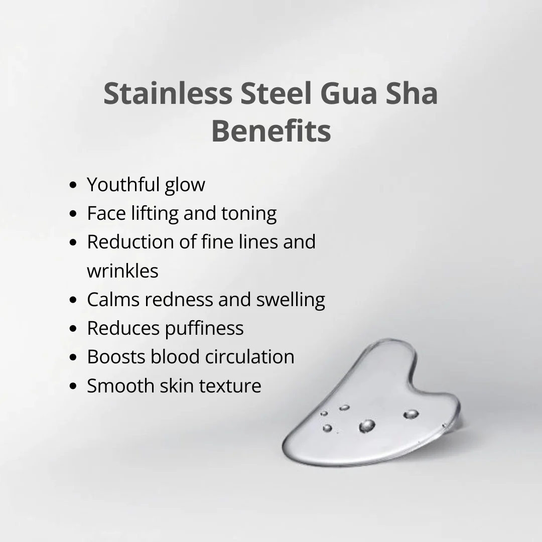 Premium Stainless Steel Gua Sha - For Face Lifting