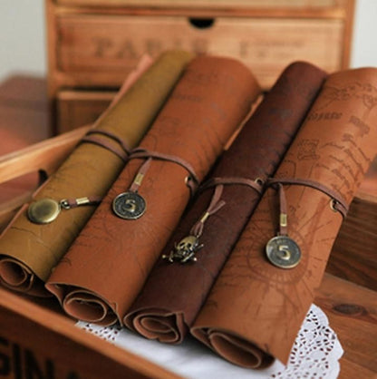 Vintage Premium Leather Roll Case